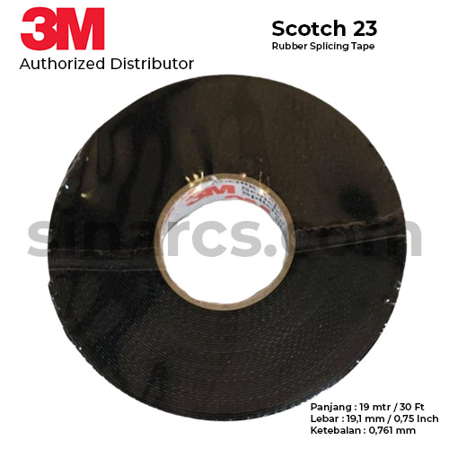 3M Isolasi Listrik Scotch Tape 23 Rubber Splicing 3/4 in x 30 ft